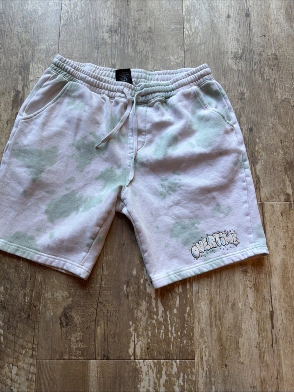 OVERTIME Carwash Tie Dye Fleece Shorts Men’s Medium